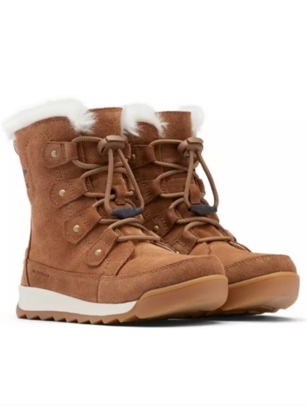 Sorel Whitney II Joan Lace Waterproof Tan Suede Boot